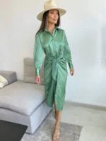 ⁦שמלת לואר ירוק⁩ – תמונה ⁦2⁩