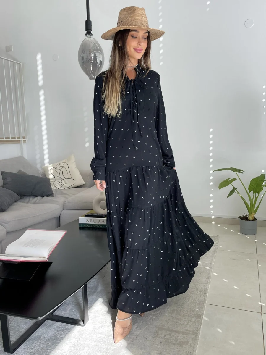 IMG_5963 שמלת אניטה שחור – תמונה 1