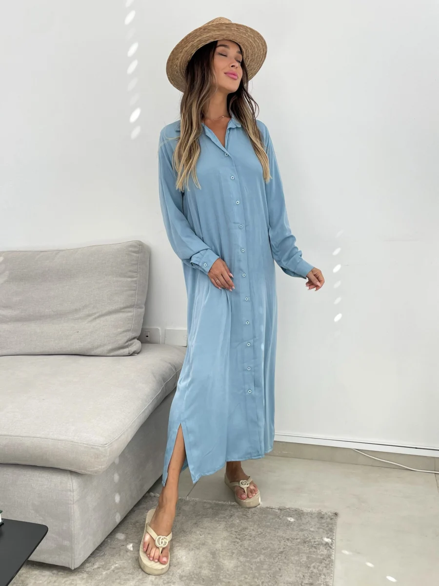 IMG_6502 שמלת קנדי תכלת – תמונה 1