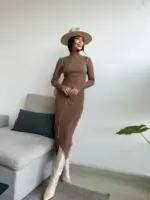 Griz Dress - Brown - Image 4