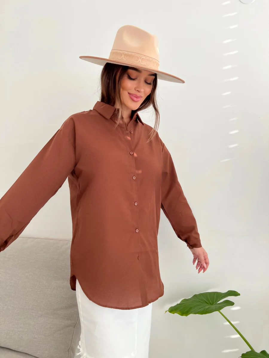 3258CCB0-6FD8-4D37-B69C-070E2703123D July Top - Brown - Image 1
