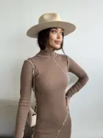Griz Dress - Brown - Image 3