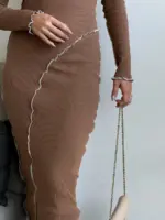 Griz Dress - Brown - Image 2