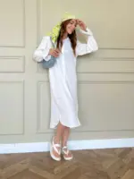 Luna Dress - White - Image 4