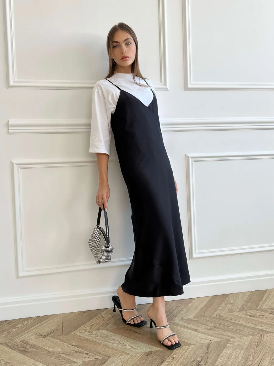 78A54186-7577-4FFF-BA31-2CDFC192F0EB Leni Dress - Black - Image 1