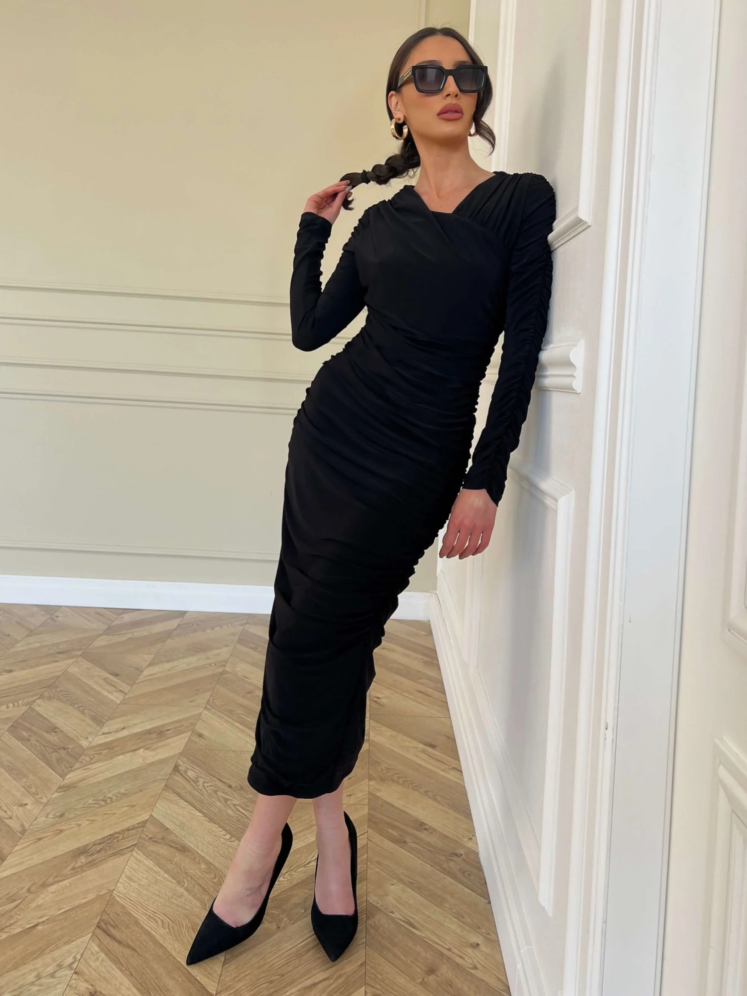 BF0B306A-1E01-407E-9578-19ABA69C9CC3 Leiny Dress - Black - Image 1