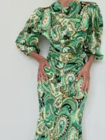 Laura Dress - Green - Image 2