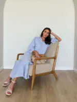 ⁦שמלת עלמה תכלת⁩ – תמונה ⁦4⁩