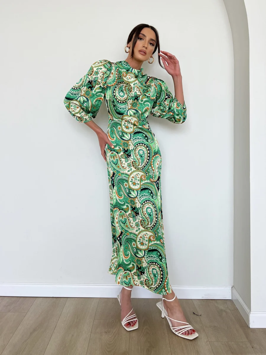 IMG_2763 Laura Dress - Green - Image 1