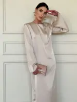 Milan Dress - Stone - Image 3