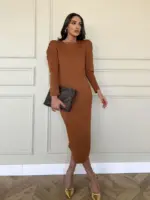 Aline Dress - Brown
