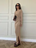 Shemesh Dress - Brown - Image 4