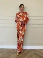 Milan Dress - Floral Terracotta