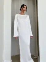 ⁦שמלת מילאן לבן⁩ – תמונה ⁦2⁩