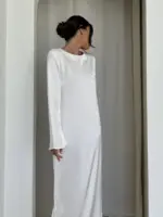 ⁦שמלת מילאן לבן⁩ – תמונה ⁦3⁩