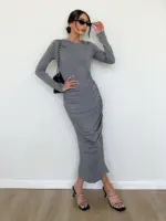 Micaela Dress - Gray - Image 5