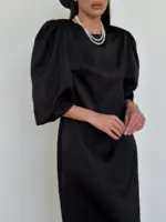 Manera Dress - Black - Image 4