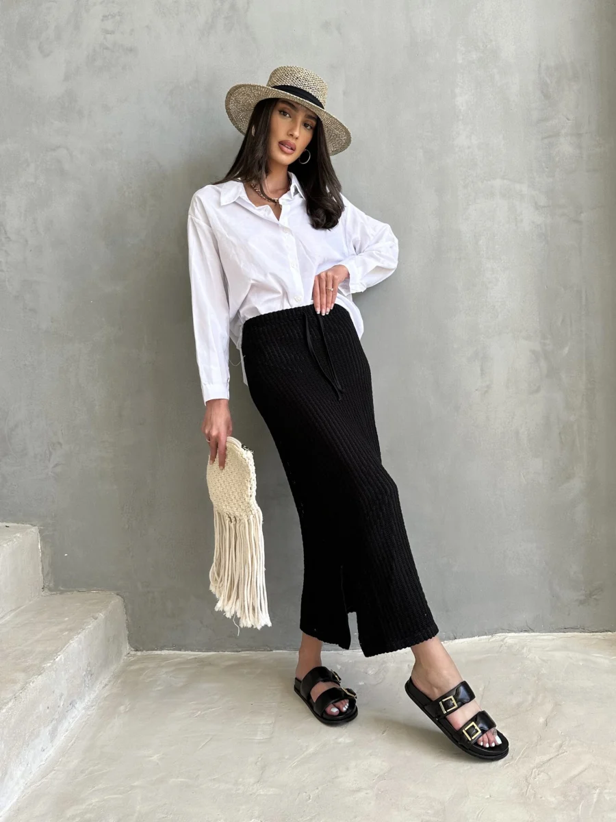 IMG_6035 חצאית רשת שחור – תמונה 1