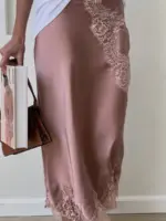 Lace Skirt - Nude - Image 4