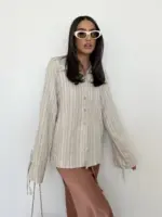 Shia Top - Thin Stripes