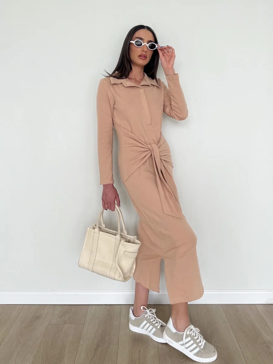 IMG_9573 Leia Dress - Nude - Image 1
