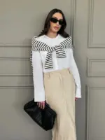 Leather Skirt - Cream - Image 2