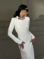 ⁦שמלת ירדן לבן⁩ – תמונה ⁦3⁩