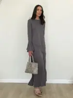 Mori Dress - Gray - Image 3