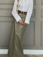 Skirt Leather - Green - Image 4