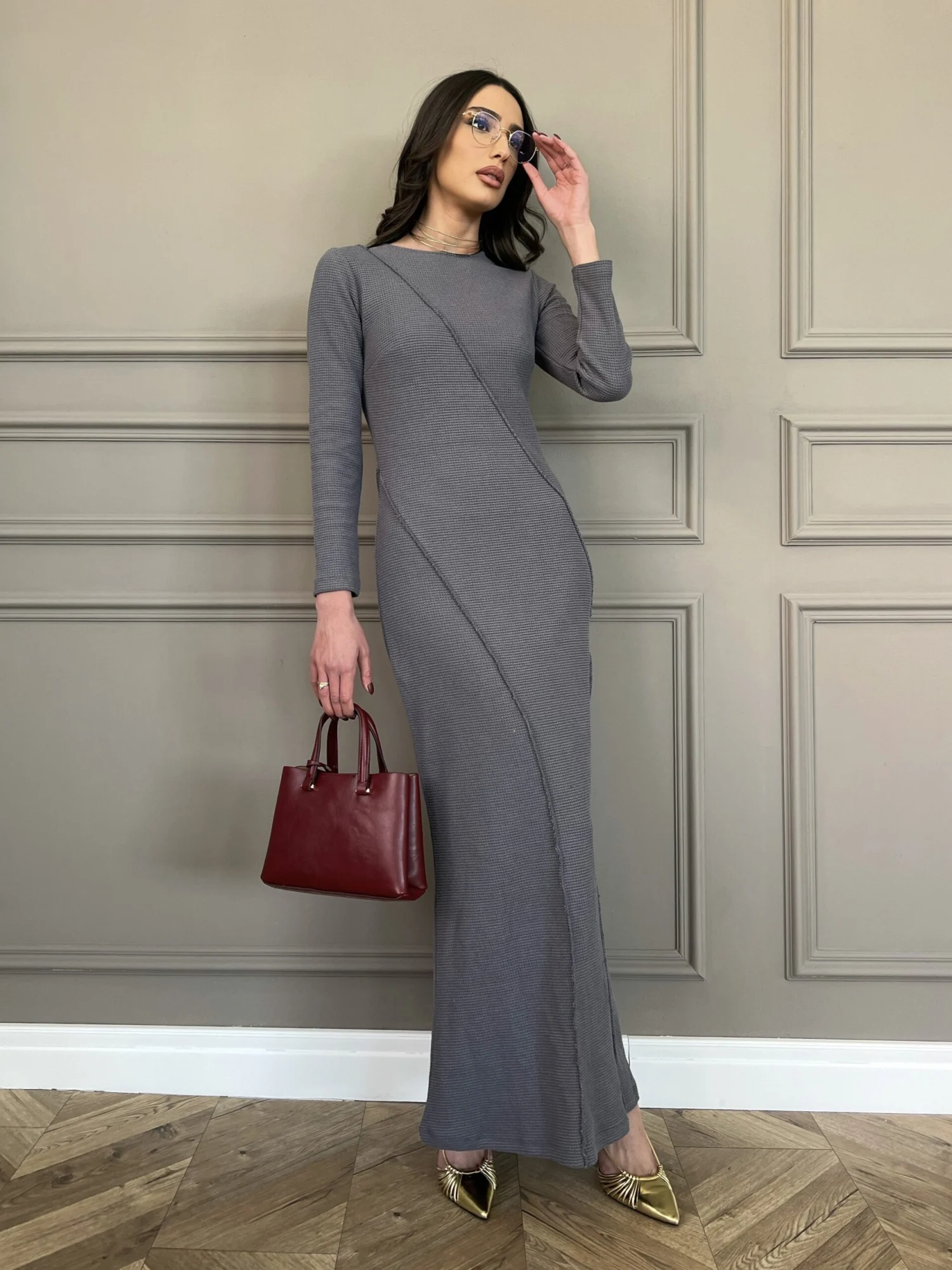 IMG_4035 Kiara Dress - Gray - Image 1