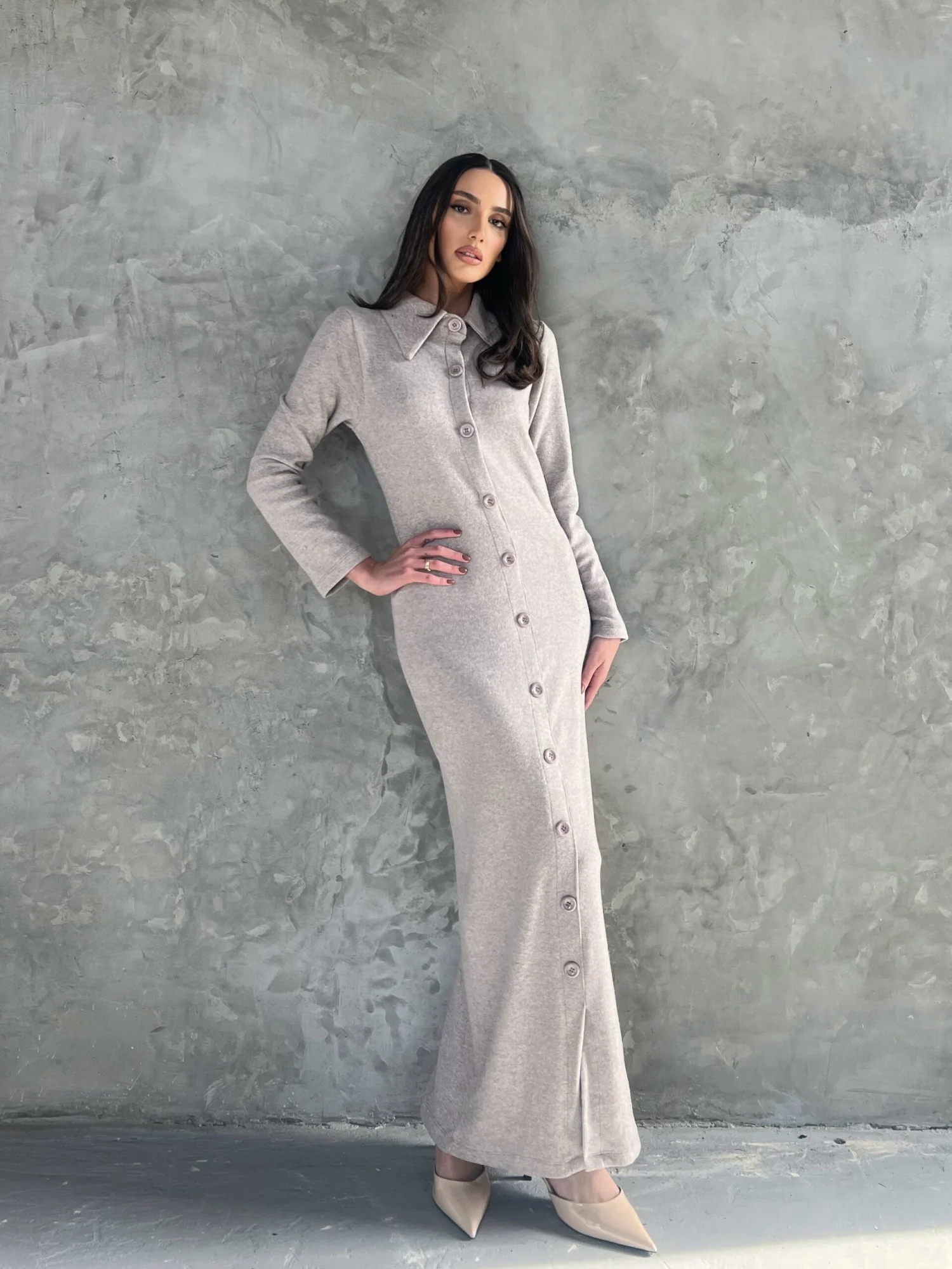 IMG_6315 Phloe Dress - Beige - Image 1