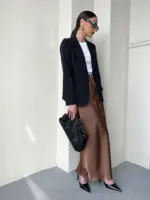Morgan Skirt - Earth Brown - Image 4