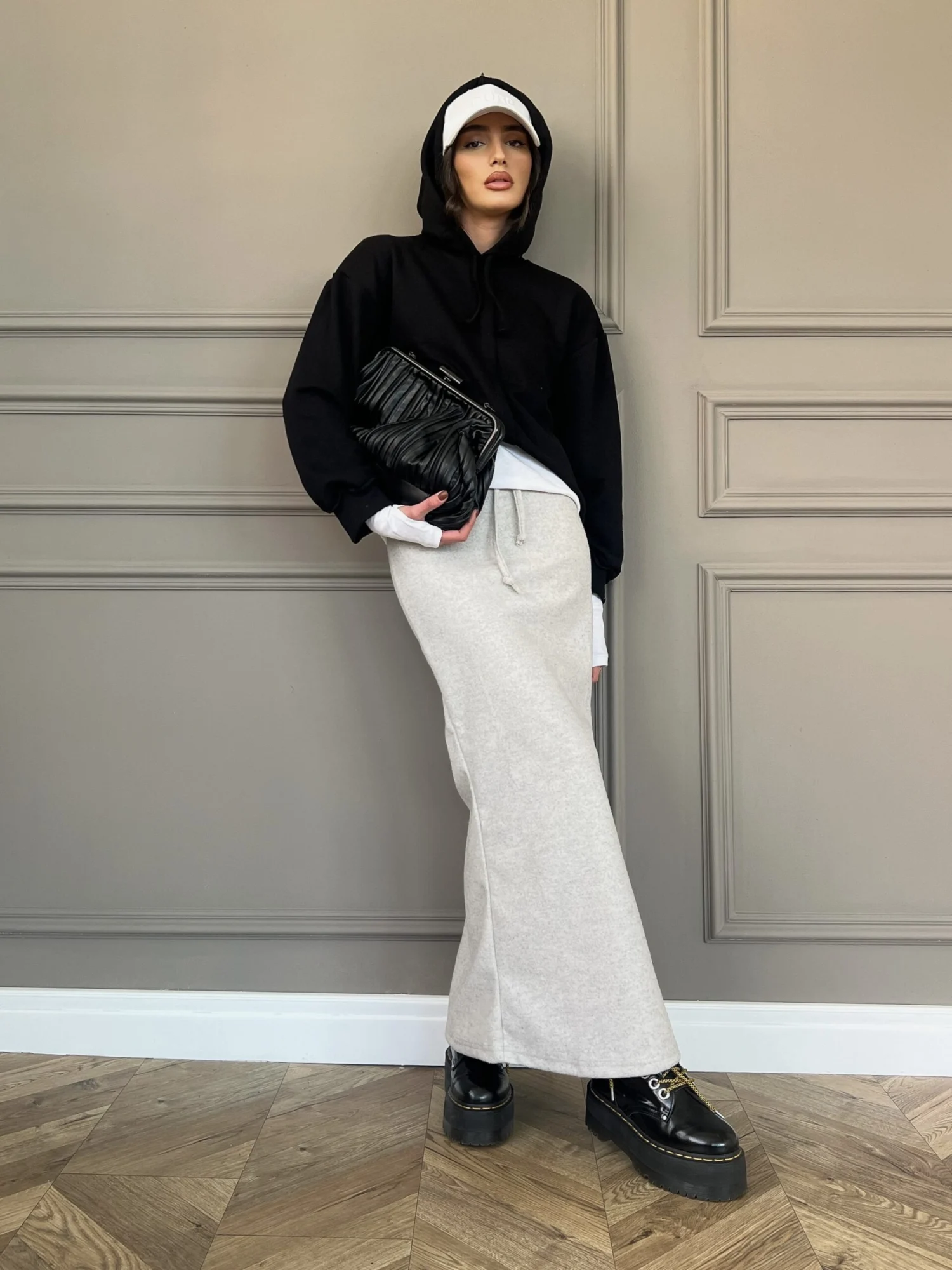 39E5B648-8E58-489E-AC21-44083D30D14E Ella Skirt - Gray - Image 1