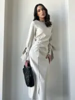 Yahli Dress - Cream - Image 3