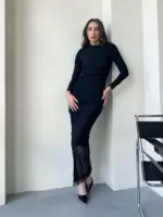 Miran Dress - Black - Image 3