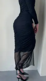 Miran Dress - Black - Image 2