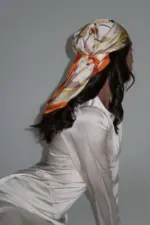 ⁦חצי כיסוי ראש פרחוני⁩ – תמונה ⁦3⁩