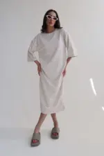 Neta Dress - Cream - Image 3