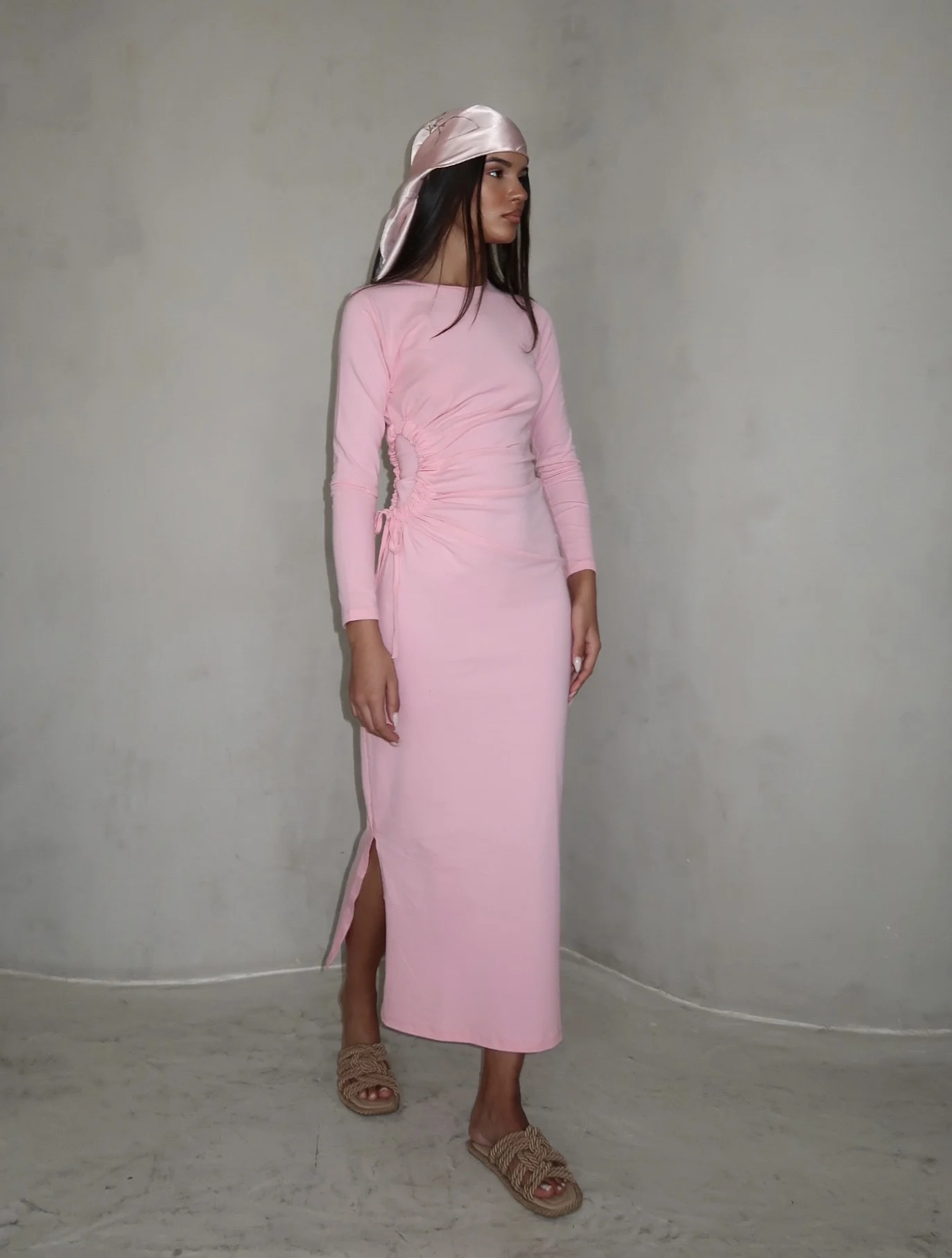 IMG_2413 Sun Dress - Baby Pink - Image 1