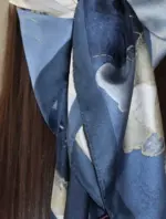 ⁦חצי כיסוי ראש כחול פרחוני⁩ – תמונה ⁦4⁩