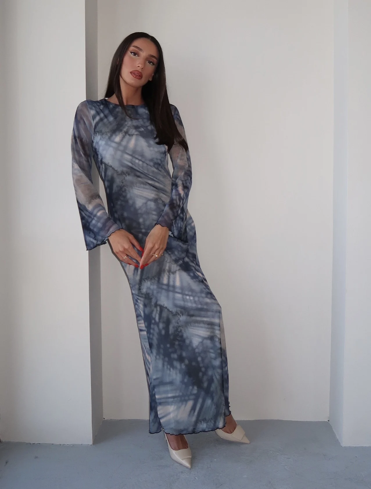 שמלת סאם כחול כהה (1) Sam Dress - Dark Blue - Image 1