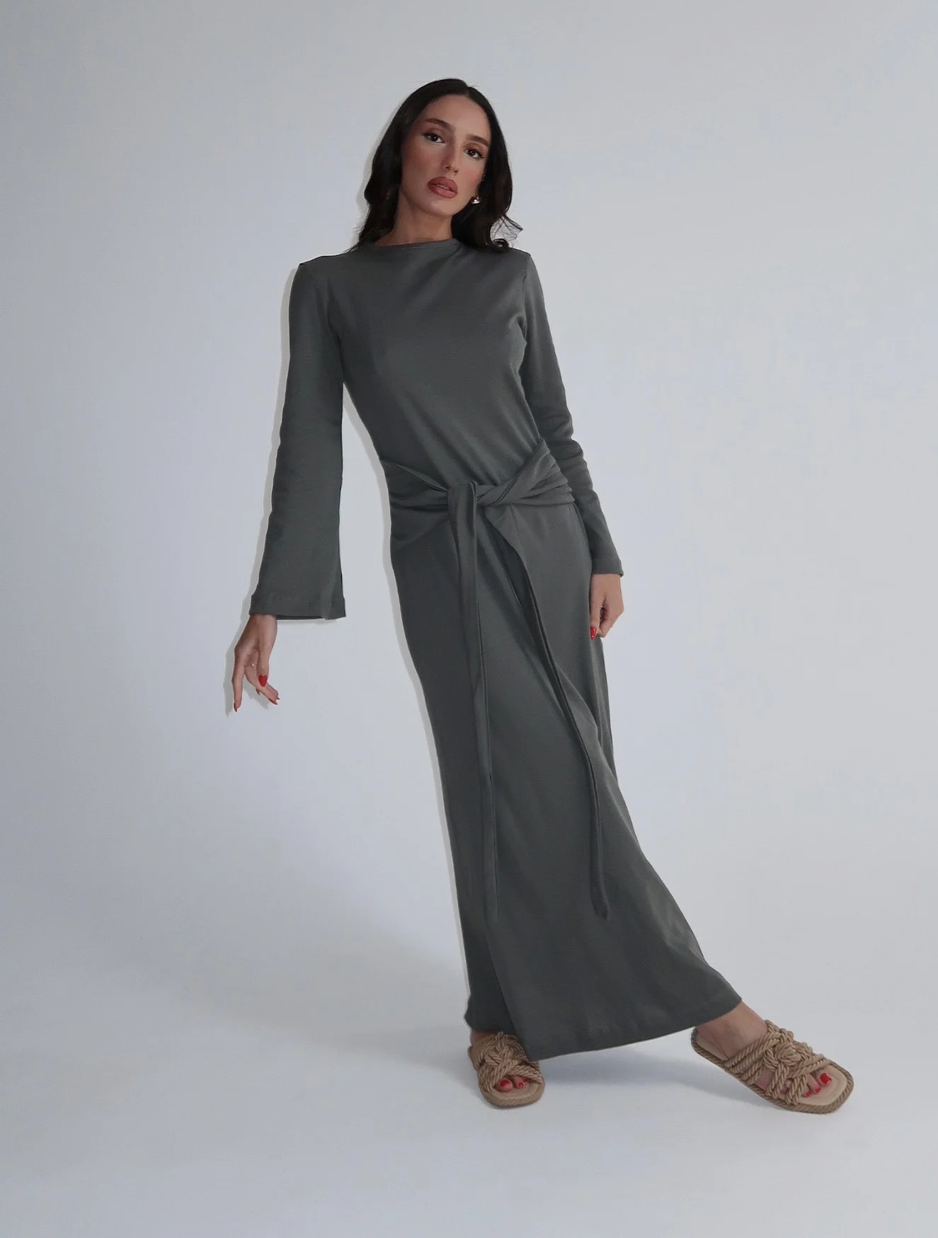 IMG_5521 Narcissus Dress - Green - Image 1