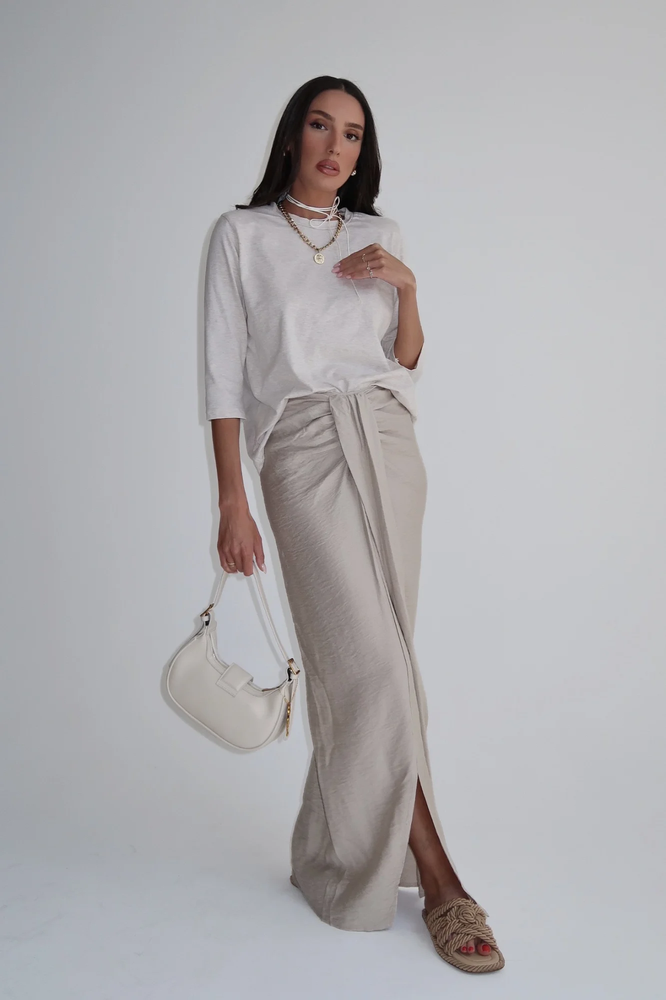IMG_7897 Shir Skirt - Cream - Image 1