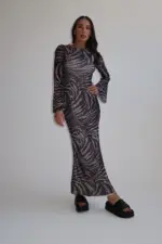 Sam Dress - Leopard Branch