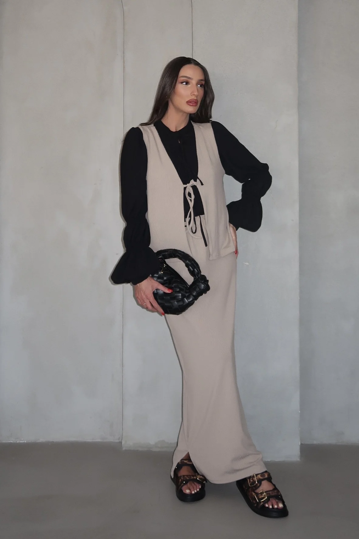 IMG_0994 Vest Suit - Beige - Image 1