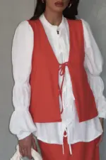 Vest Suit - Cherry - Image 2