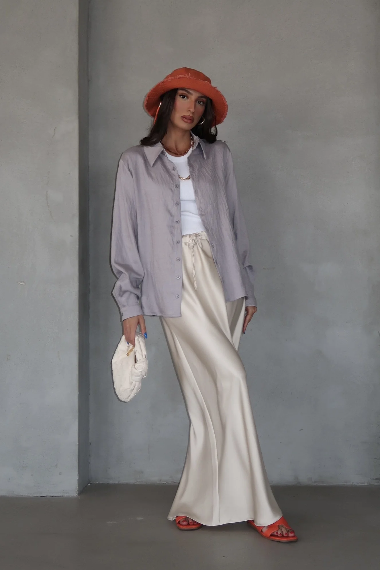 IMG_9917 Linen Top - Light Gray - Image 1