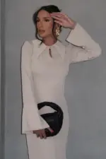 שמלת אוליבר קרם