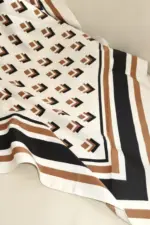 Head Covering - Cream Brown