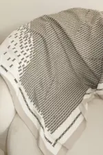 Head Cover - Cream Gold Print - Image 2